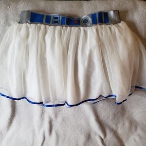 Star Wars R2-D2 White Tutu Skirt size L/XL